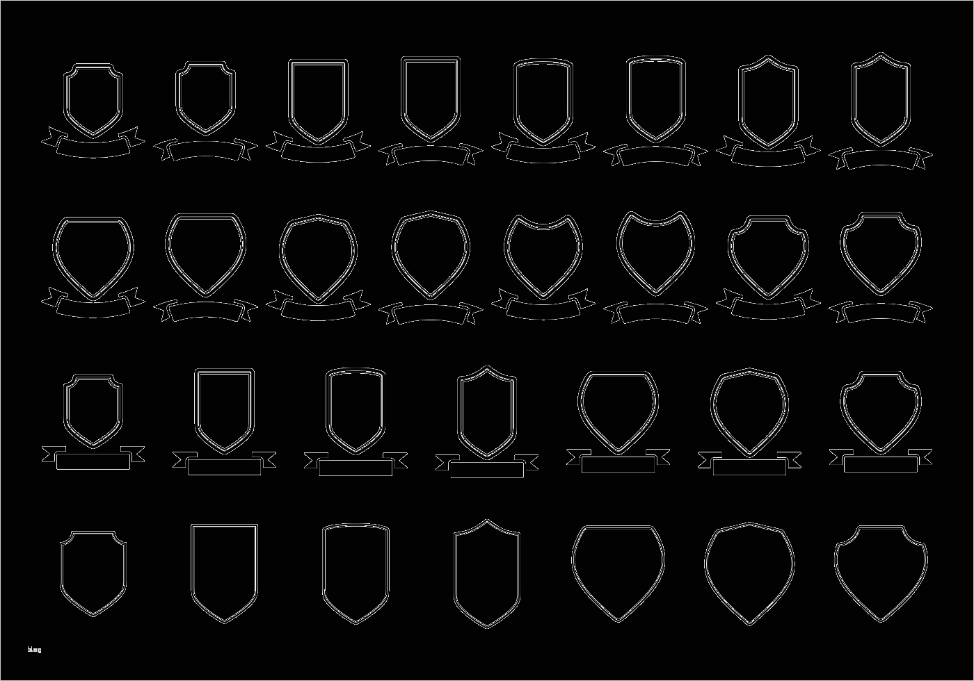 Wappen Vorlage Download Schablone Heraldik Einzigartig Blason Schild Farbband Vektor Vorlage Kostenlose