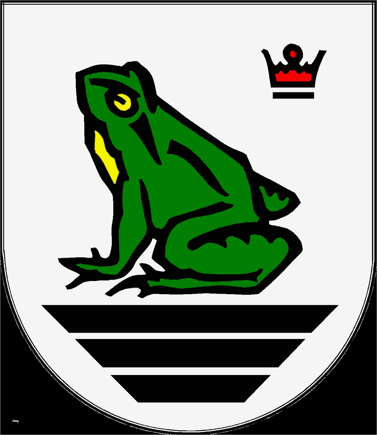 Wappen Vorlage Download Schablone Heraldik Schön Frosch Wappentier –