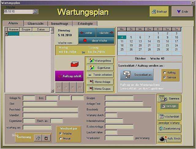 Wartungsplan Maschinen Vorlage Erstaunlich Wartungsplan Download