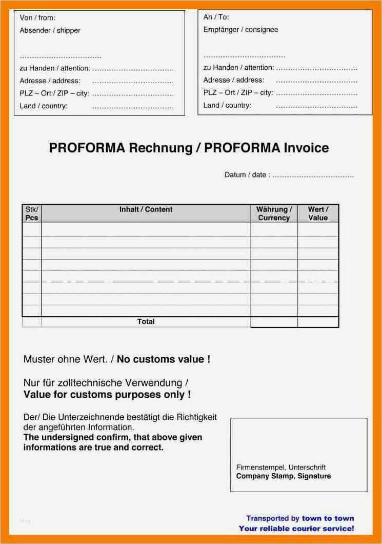 Website Vorlage Kostenlos Erstaunlich 6 Proforma Rechnung Englisch