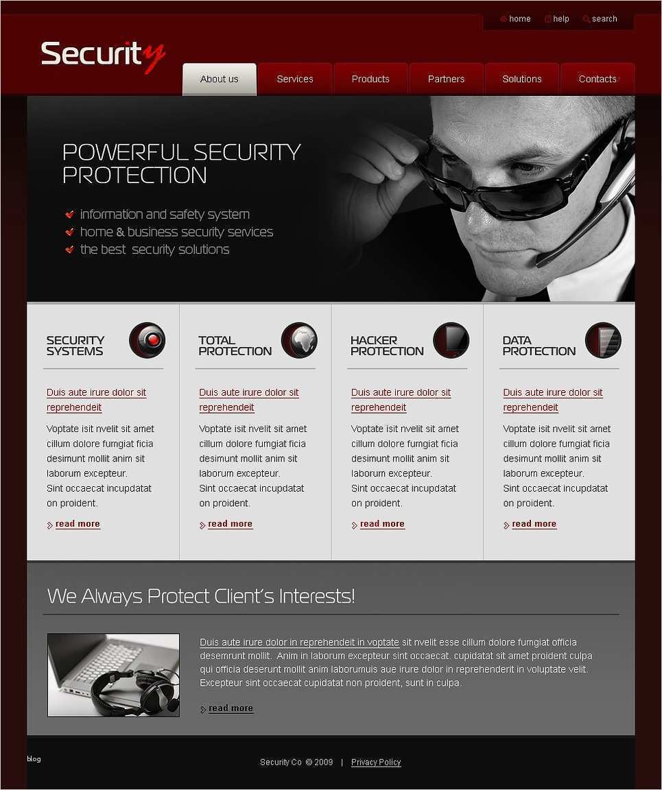 Website Vorlagen Kaufen Cool Website Vorlage Für Sicherheits Nst