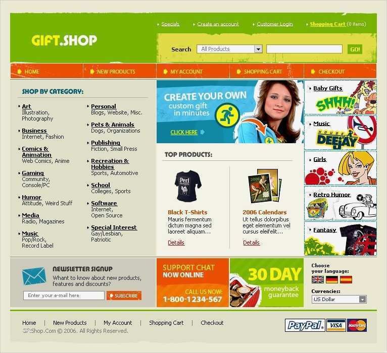 Website Vorlagen Kaufen Genial Website Vorlage Für Geschenkeshop