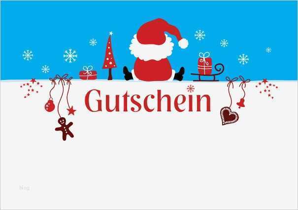 Weihnachts Gutschein Vorlage Word Wunderbar Weihnachtsgutschein Vordruck ‒ Gutscheinvorlagen Zum