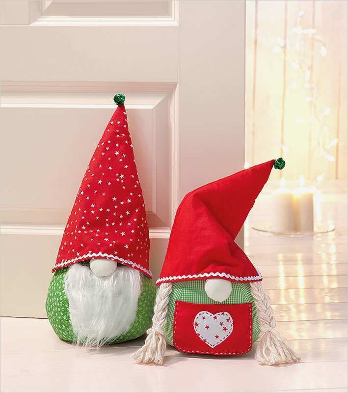 Weihnachtsbasteln Mit Kindern Vorlagen Kostenlos Cool Anleitung Weihnachtswichtel Türstopper Nähen buttinette