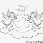 Weihnachtsbilder Vorlagen Kostenlos Erstaunlich Advent Ausmalbild Engel Im Himmel