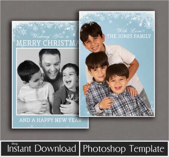 Weihnachtskarte Vorlage Photoshop Angenehm Christmas Card Template Photoshop Holiday Card Templates