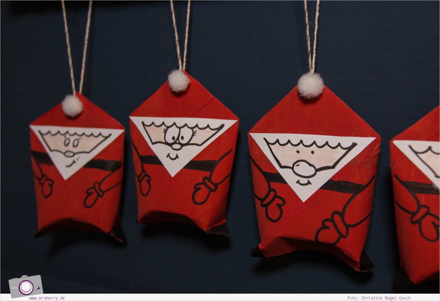 Weihnachtsmann Vorlage Zum Basteln Süß Adventskalender Selber Machen Weihnachten Aus Klorollen