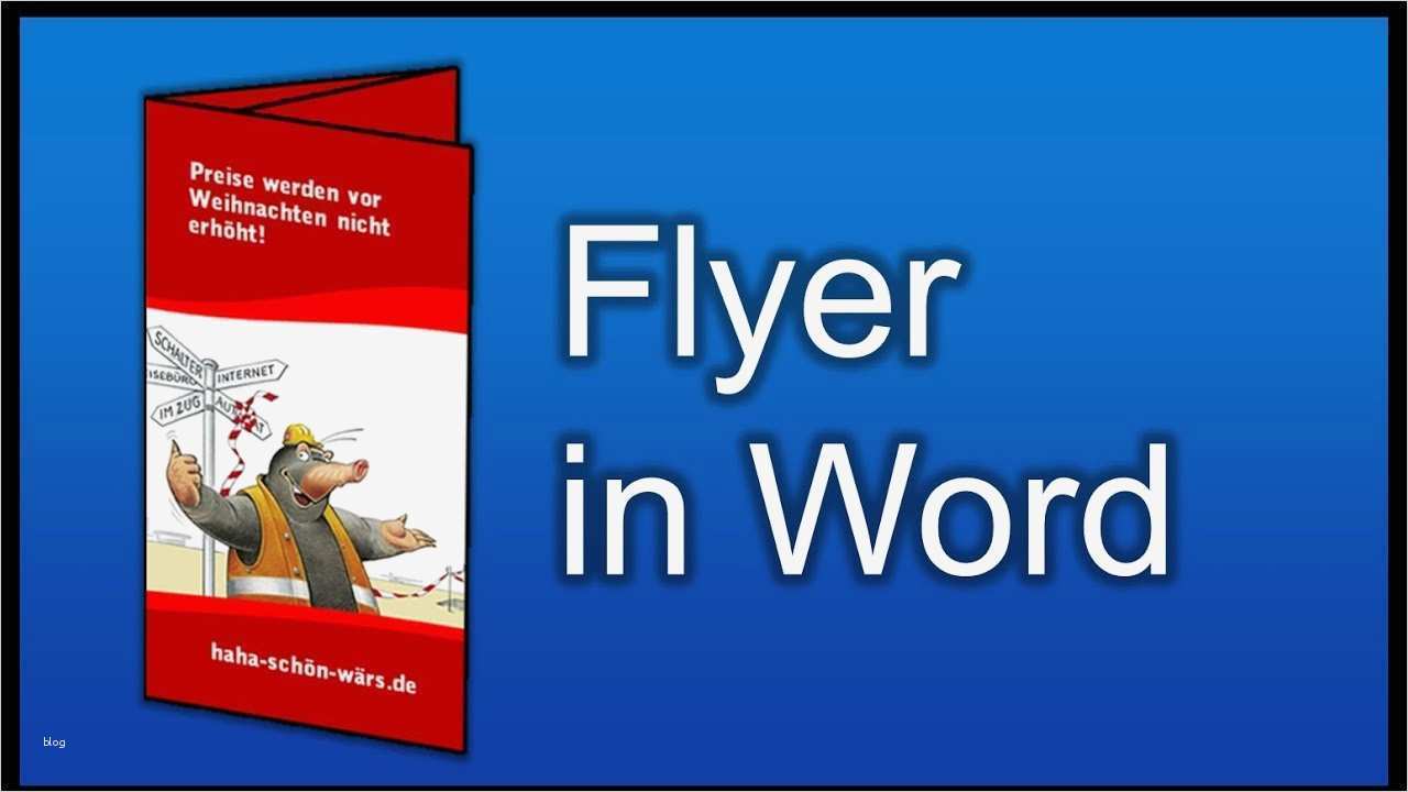 Werbeflyer Vorlagen Kostenlos Elegant Flyer Selber Machen In Word