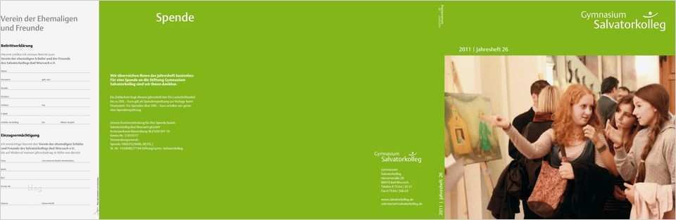 Widerruf Einzugsermächtigung Vorlage Cool Spende Verein Der Ehemaligen Und Freunde Jahresheft 26