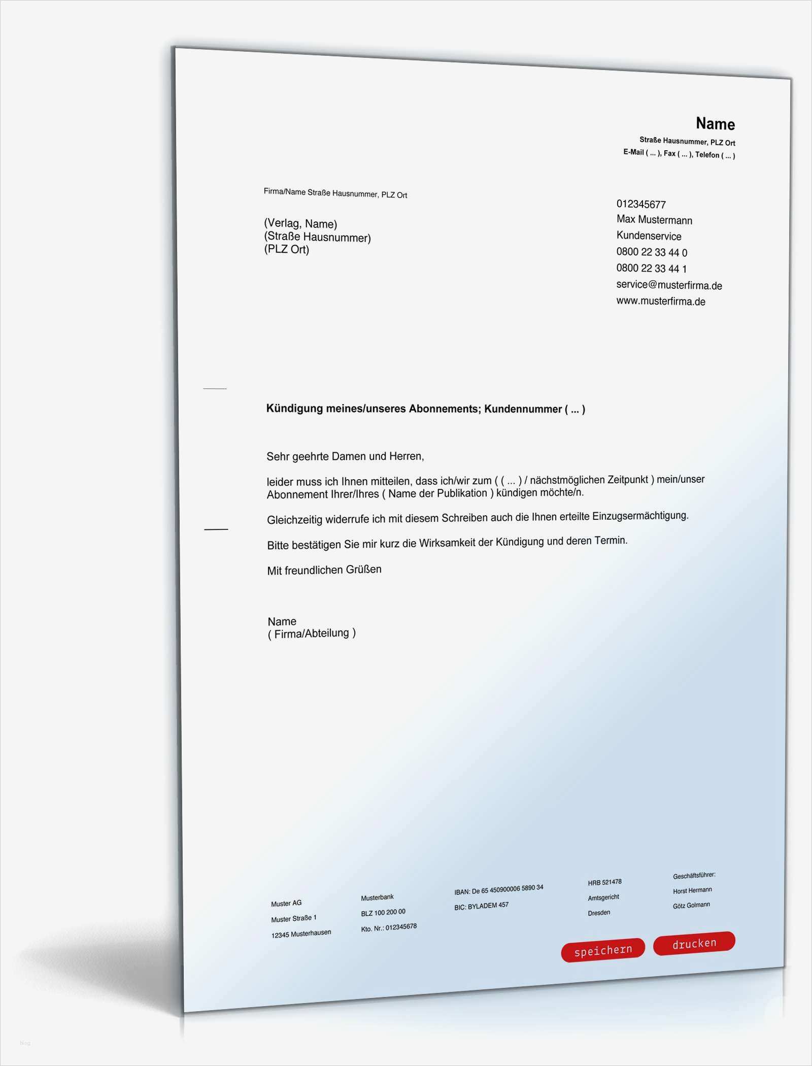 Widerruf Einzugsermächtigung Vorlage Elegant Kündigung Abonnement