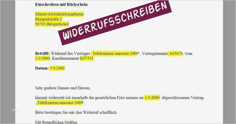 Widerruf Kreditvertrag Vorlage Großartig Widerrufsschreiben Download