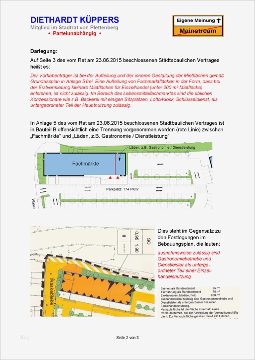 Widerspruch Bebauungsplan Vorlage Wunderbar Diethardt Küppers My Center
