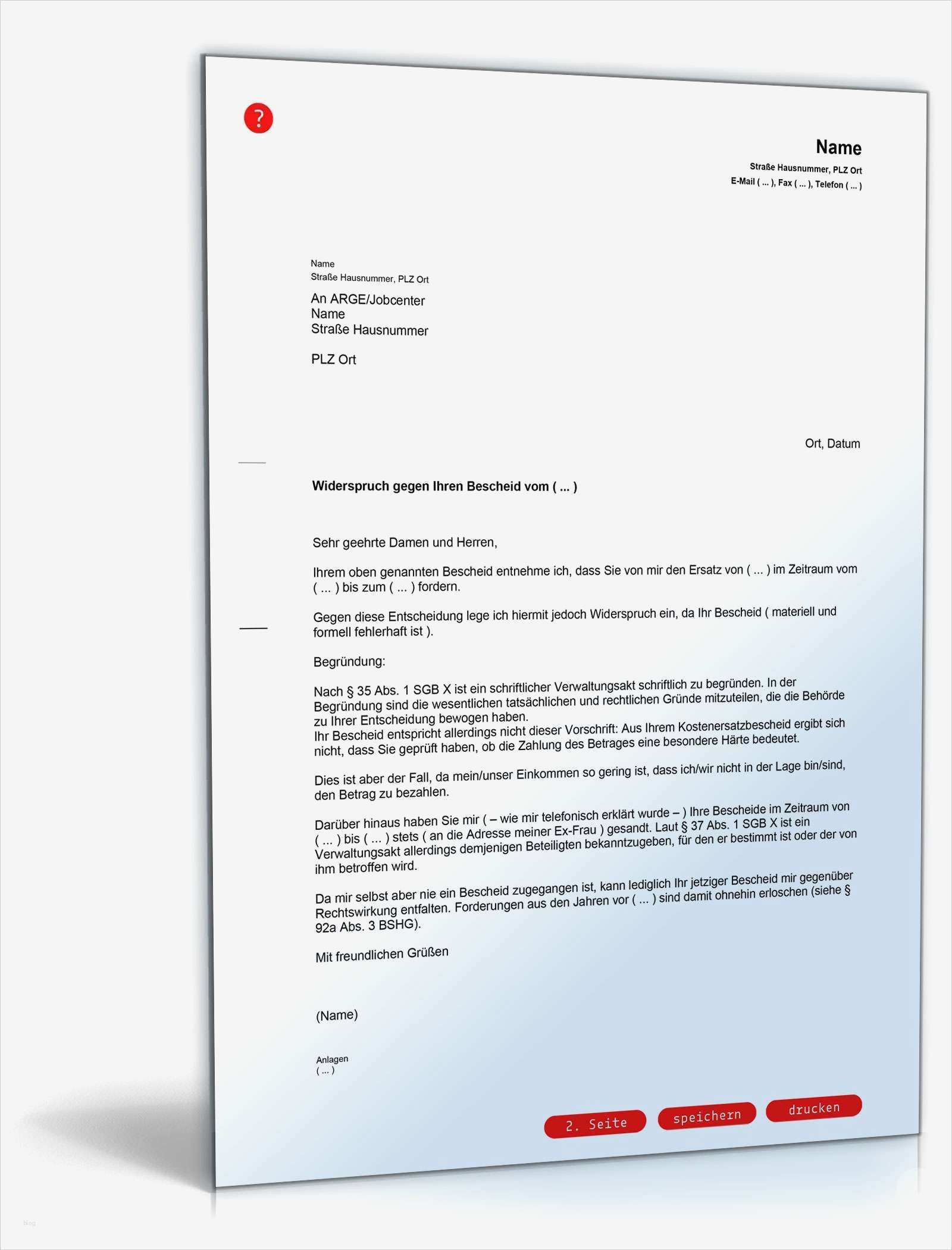 Widerspruch Gegen Hartz 4 Bescheid Vorlage Großartig Widerspruch Rückzahlung Alg Ii Verjährung