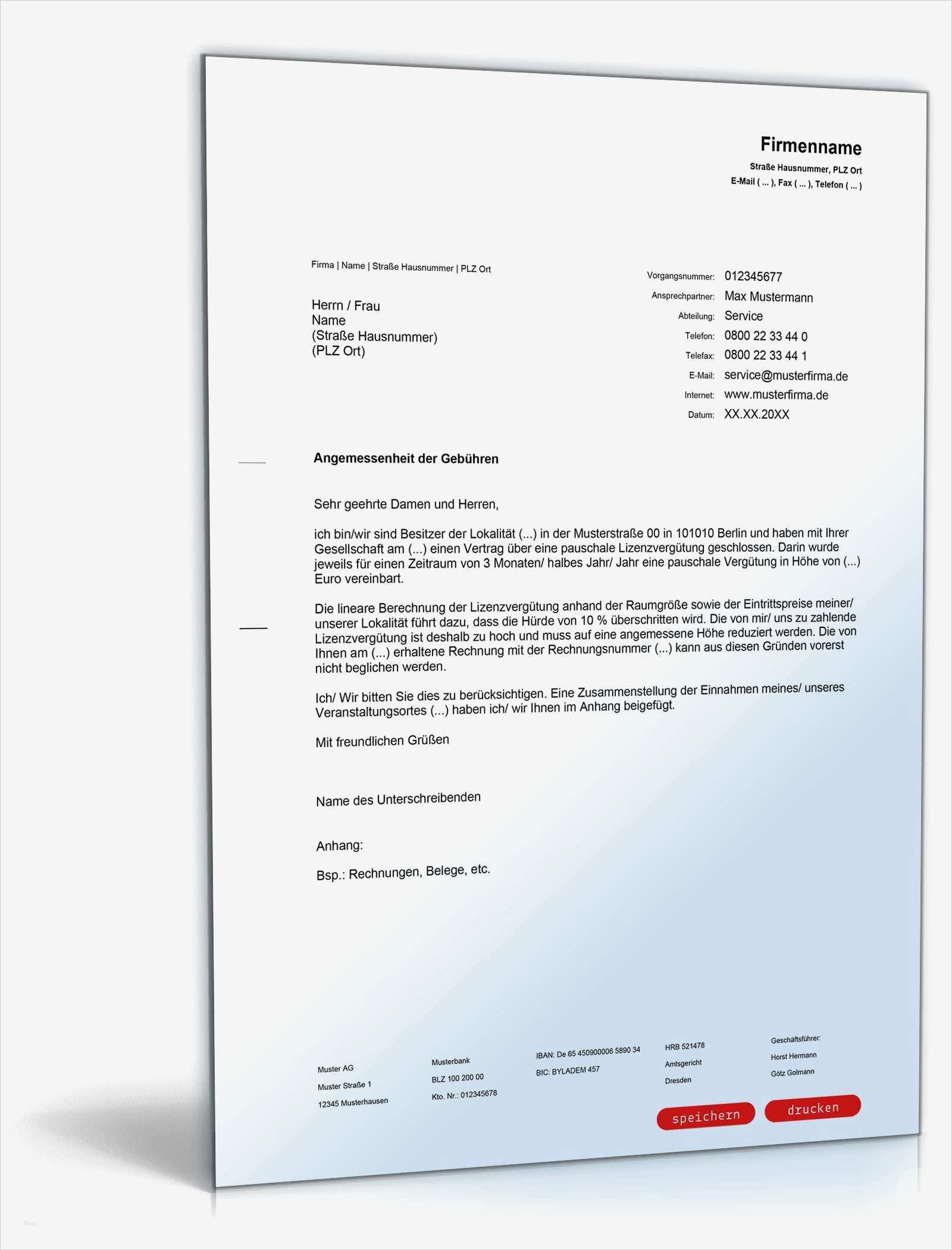 Widerspruch Rechnung Vorlage Wunderbar Widerspruch Unangemessene Gema Gebühren