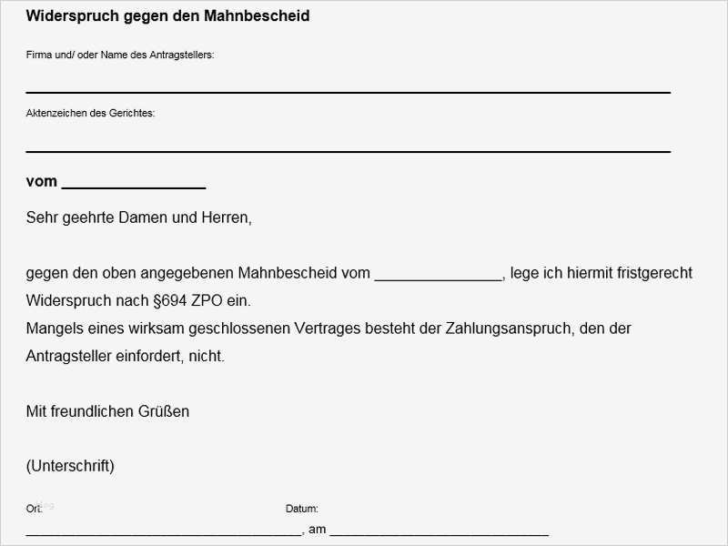Widerspruch Versicherung Schadensregulierung Vorlage Beste Mahnbescheid Widerspruch Vorlage Download Chip