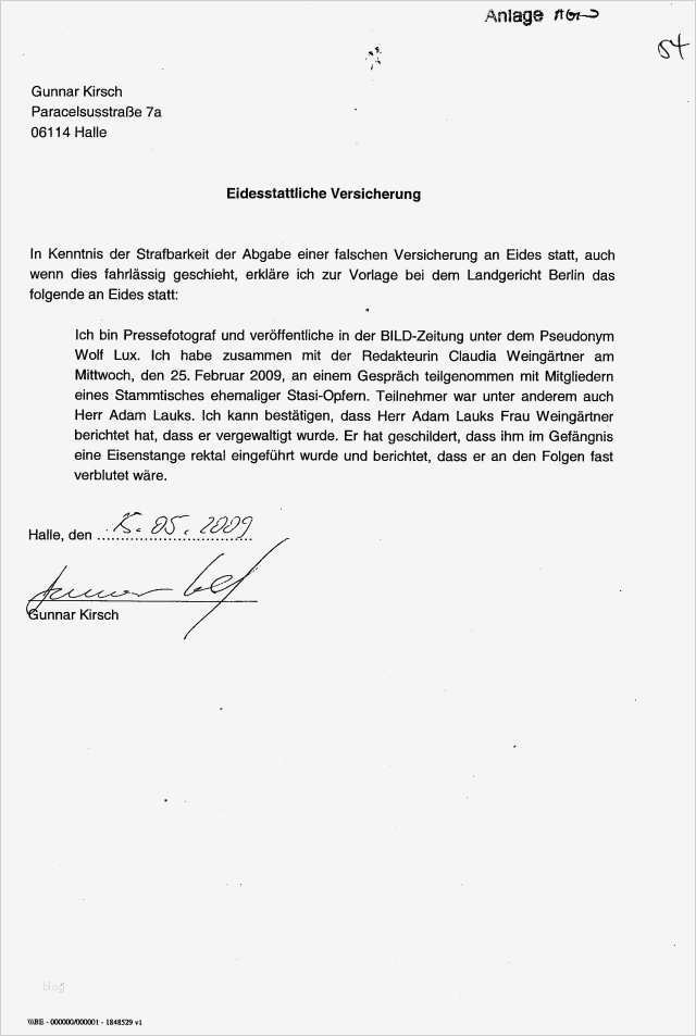 Widerspruch Versicherung Schadensregulierung Vorlage Genial Fein Vorlage Für Die Eidesstattliche Versicherung Ideen