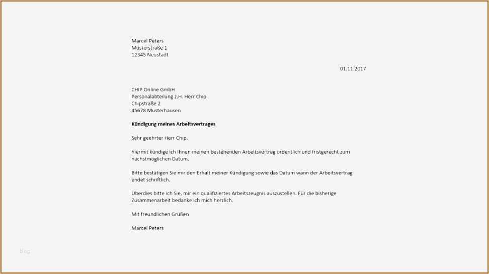 Wie Schreibe Ich Eine Frau An Vorlagen Einzigartig 11 Kundigung Arbeitsvertrag Schreiben Vorlagen123