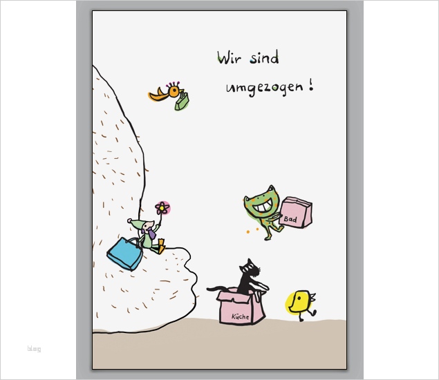 Wir Sind Umgezogen Vorlage Süß Lustige Umzugskarte Direkt Aus Dem Umzugschaos Wir Sind