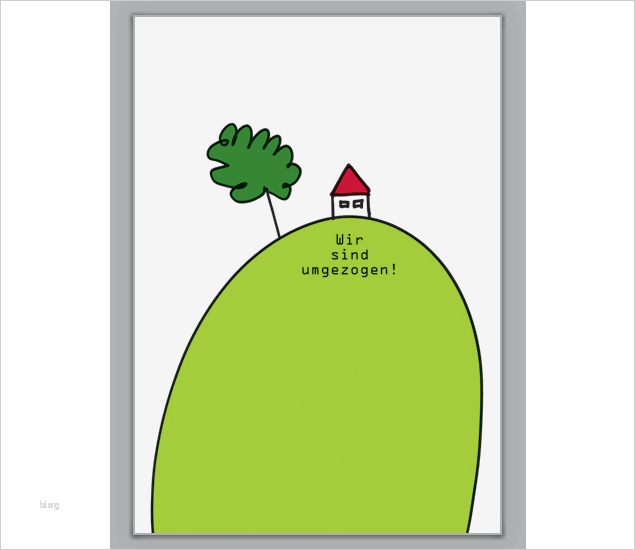 Wir Sind Umgezogen Vorlage Wunderbar Umzugskarte Mit Kleinem Haus Auf Berg Grusskarten
