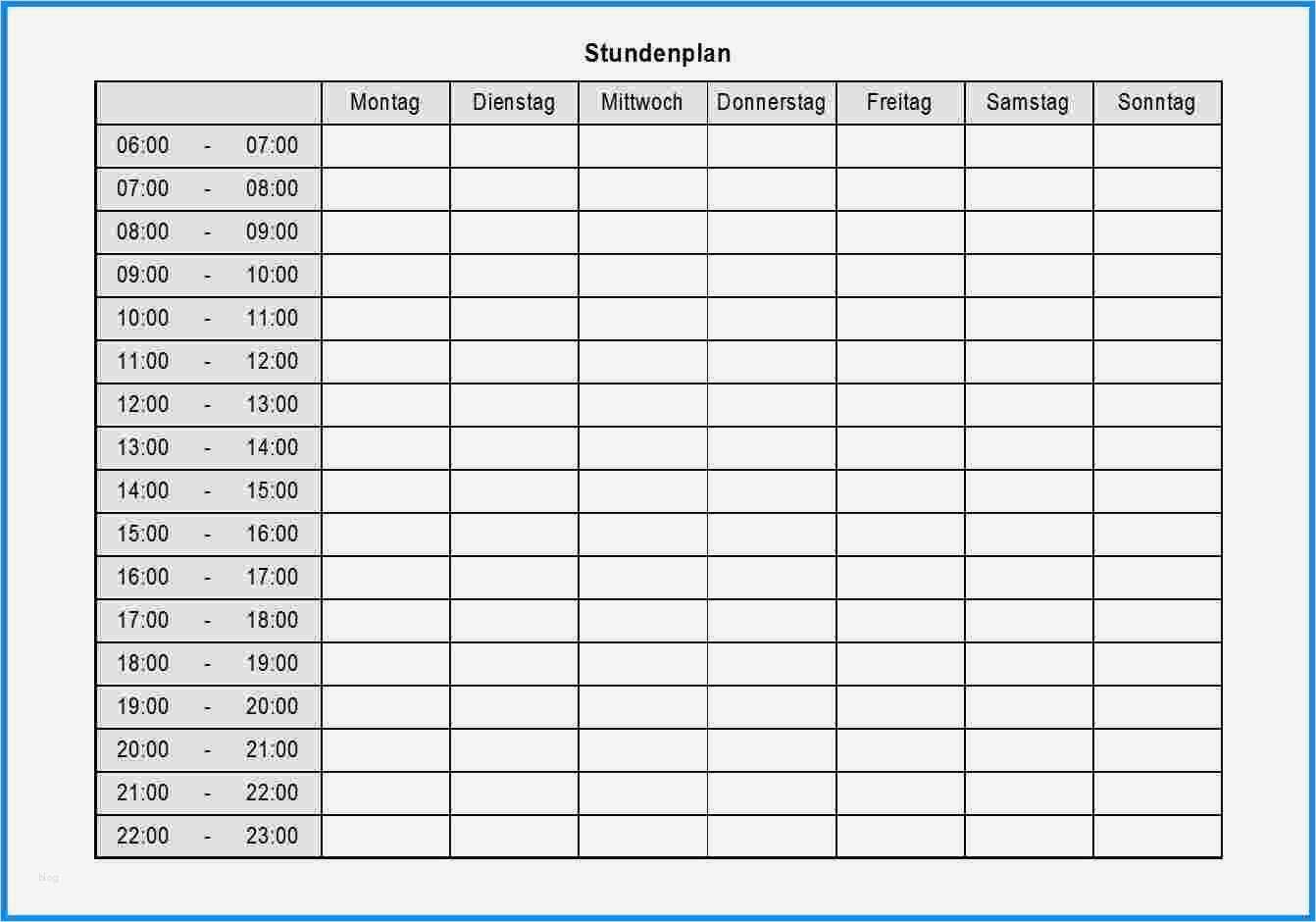 Wochenplan Schule Vorlage Erstaunlich 20 Wochenplan Excel Vorlage