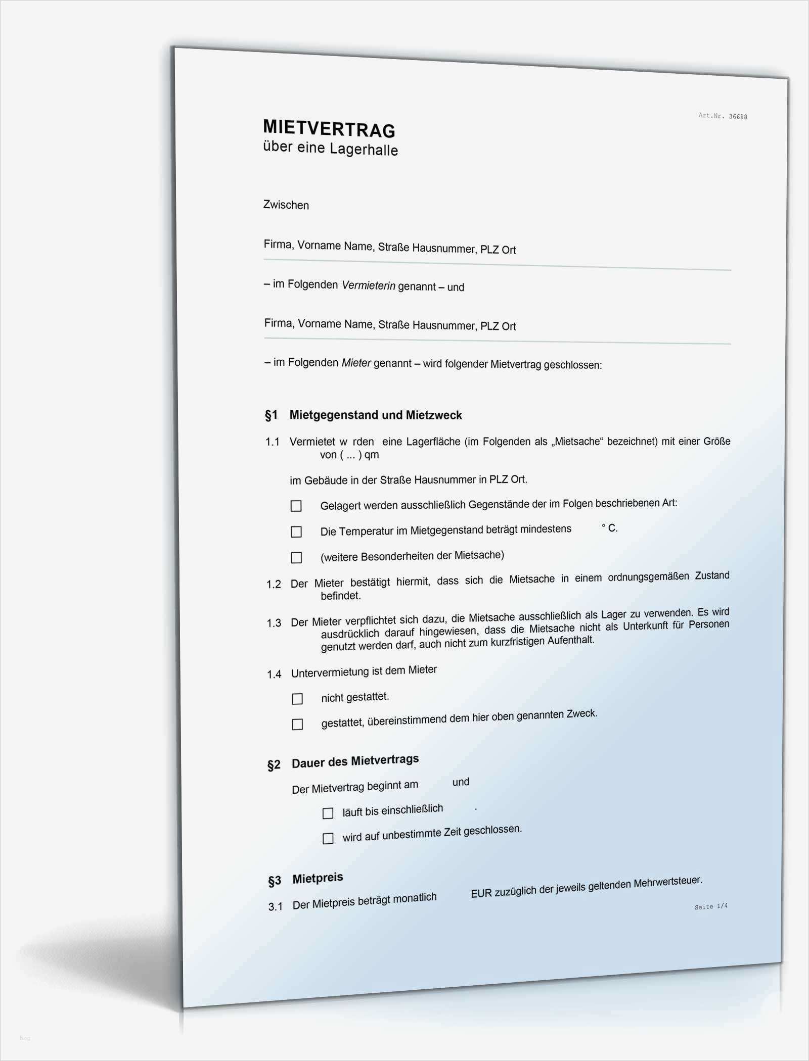 Wohnung Ablöse Vertrag Vorlage Wunderbar Mietvertrag Lagerräume • De Vertrag Download