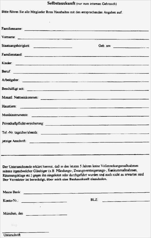 Wohnung Inserieren Vorlage Einzigartig Selbstauskunftsbogen Wohnung Achtung Mieter Selbstauskunft