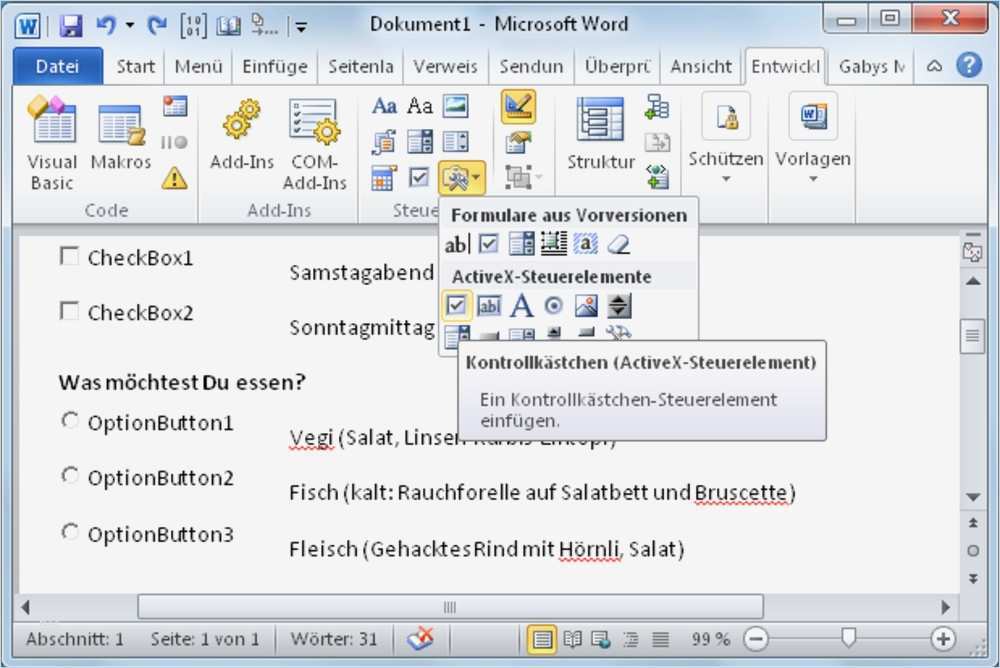 68 Großartig Word Dokument Vorlage Modelle 2 Word Funktion von Formular Elementen PCtipp