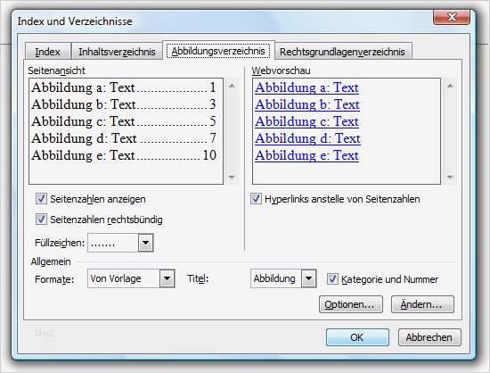 Word Eigene Vorlage Erstellen Beste Abbildungsverzeichnis Erstellen Tabellenverzeichnis