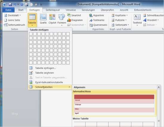 Word Eigene Vorlage Erstellen Luxus Word Schnelltabellen Eigene Vorlagen Für Tabellen Und