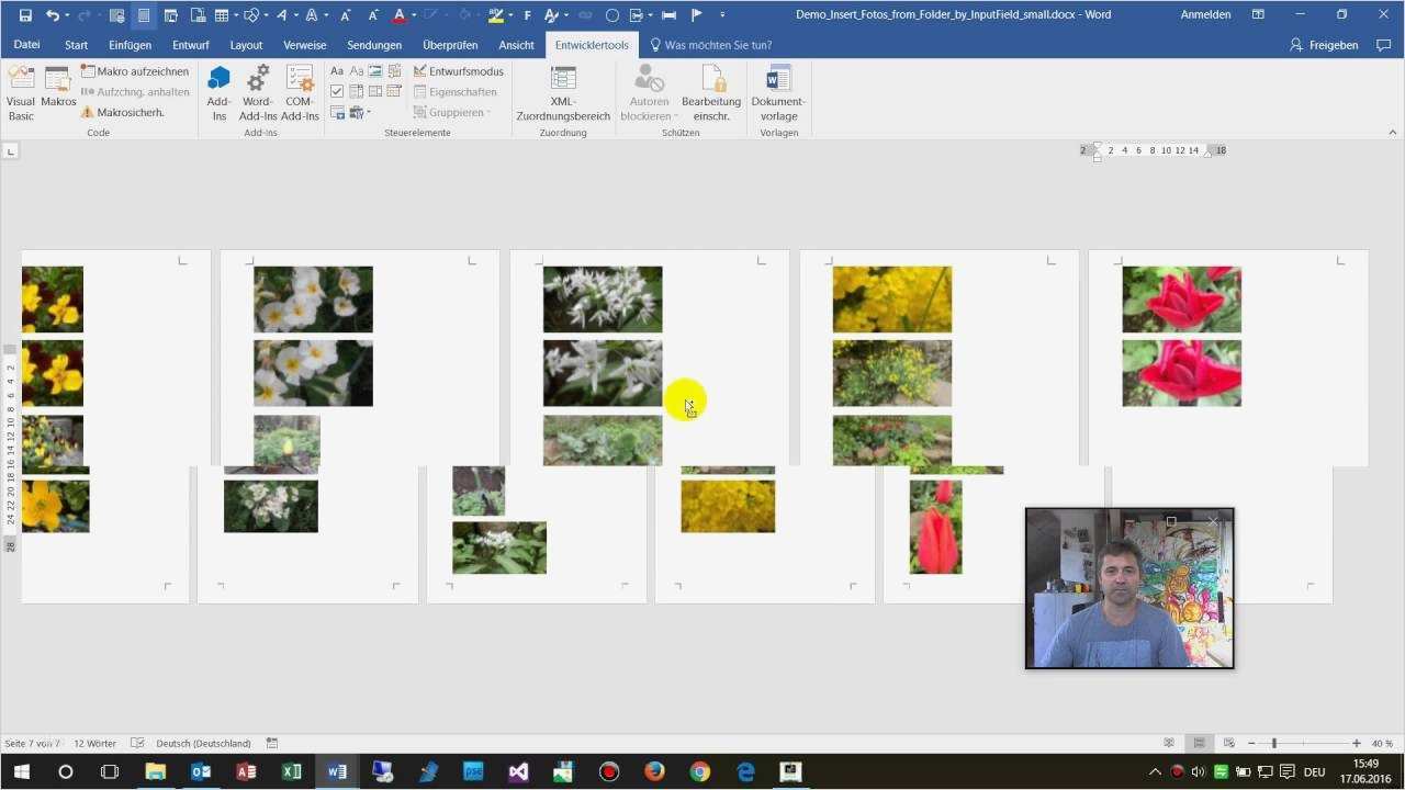 Word Fotodokumentation Vorlage Süß Word Makro Fotos Aus Einem ordner Automatisch In Word