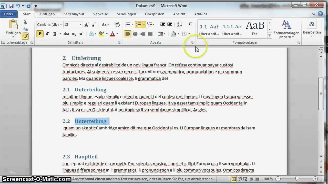 Word Vorlage Wissenschaftliche Arbeit Docx Beste Nummerierung Word 2010