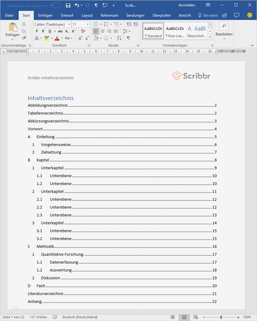 Word Vorlage Wissenschaftliche Arbeit Docx Wunderbar Das Inhaltsverzeichnis Deiner Bachelorarbeit Erstellen