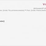 Word Vorlagen Erstellen Lassen Erstaunlich Briefkopf Vorlage &amp; Muster Einen Briefkopf Selbst