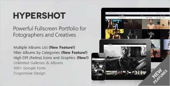 Wordpress theme Vorlage Cool Hypershot – Fotoportfolio Wordpress Vorlage
