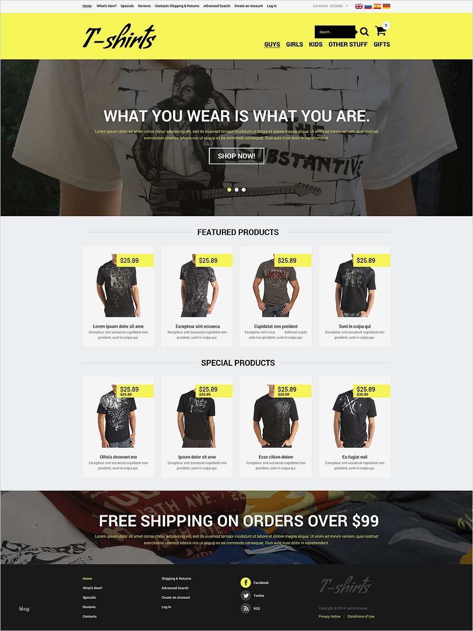 os merce Vorlage für T Shirt Shop