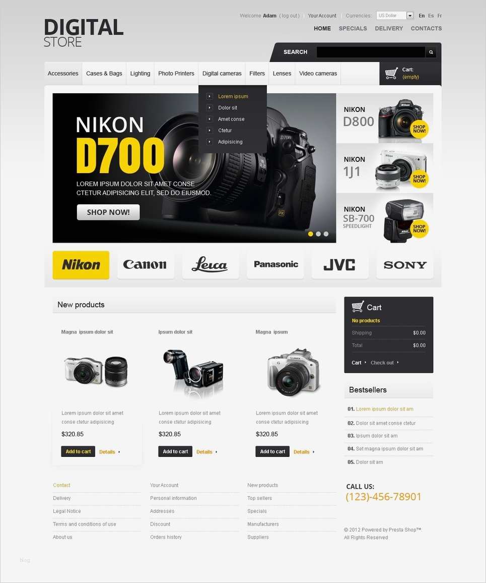 Wordpress Vorlagen Kaufen Fabelhaft Prestashop theme Für Elektronikgeschäft