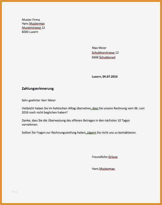 Zahlungserinnerung Vorlage Kostenlos Erstaunlich 7 Zahlungserinnerung Muster