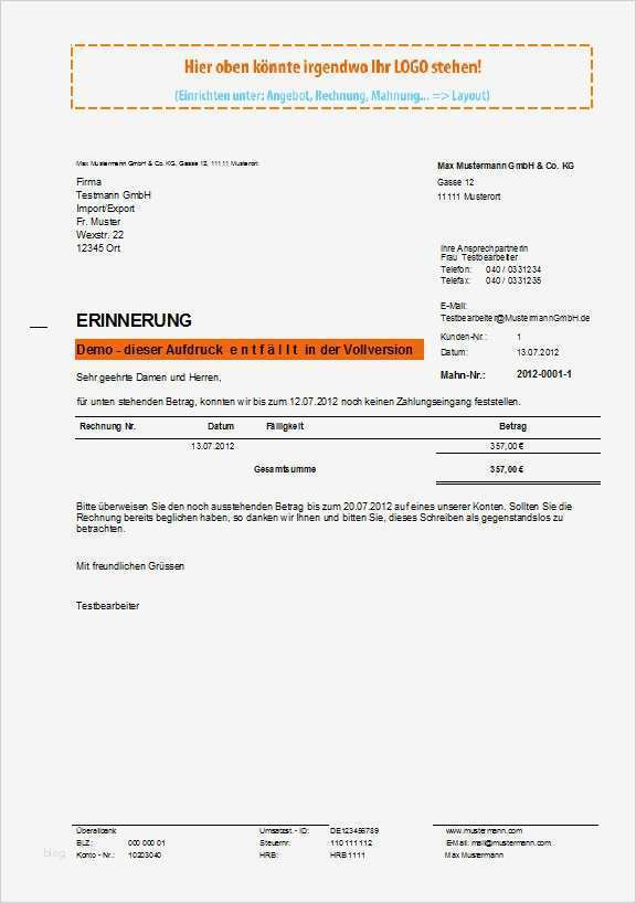 Zahlungserinnerung Vorlage Kostenlos Luxus Vorlage Layout Zahlungserinnerung World Of Rechnungsprofi