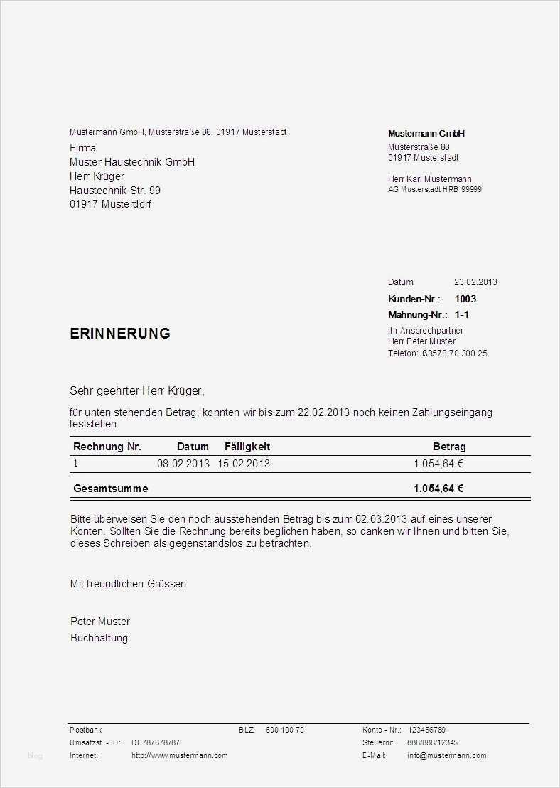 Zahlungserinnerung Vorlage Kostenlos Wunderbar Muster Zahlungserinnerung Erstellt Mit Dem Programm Hth