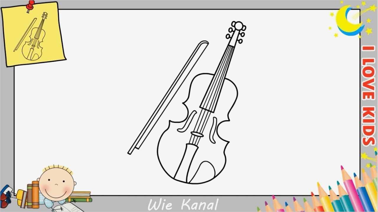 Zeichnen Für Anfänger Vorlagen Schritt Für Schritt Erstaunlich Violine Zeichnen Lernen Einfach Schritt Für Schritt Für