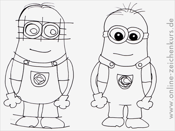 Zeichnen Für Anfänger Vorlagen Schritt Für Schritt Luxus Anleitungen Minions Zeichnen Lernen Für Kinder Und Erwachsene