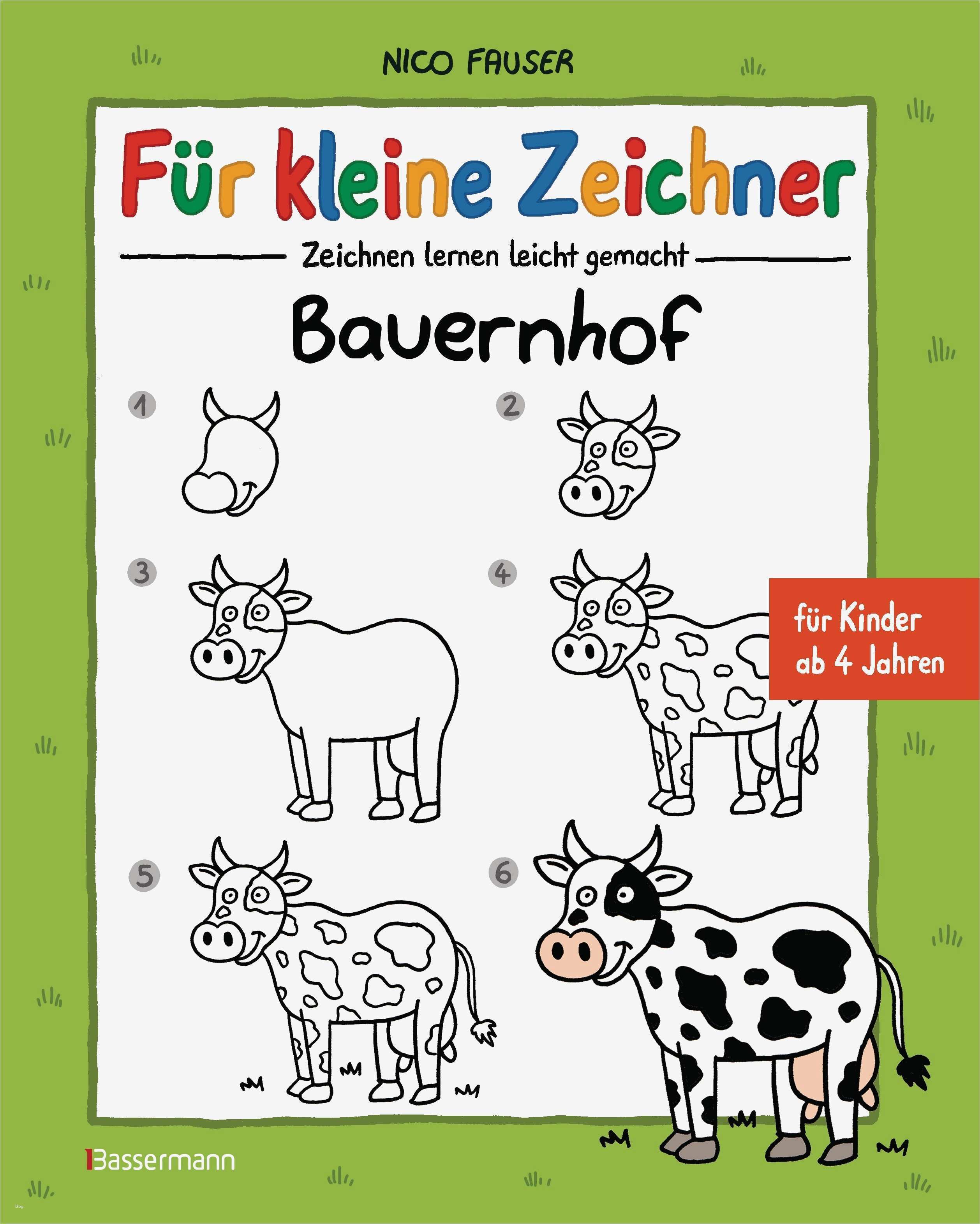 Zeichnen Lernen Kinder Vorlagen Wunderbar Nico Fauser Für Kleine Zeichner Bauernhof Bassermann