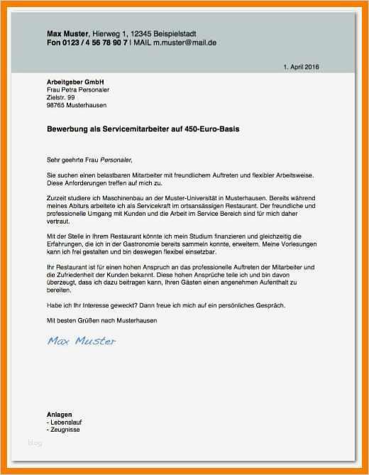 Zeiterfassung Minijob Vorlage Wunderbar 11 Gastronomie Bewerbung