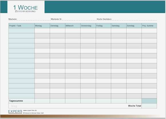 Zeiterfassung Numbers Vorlage Kostenlos Erstaunlich Pdf Business formulare Zeiterfassung Woche