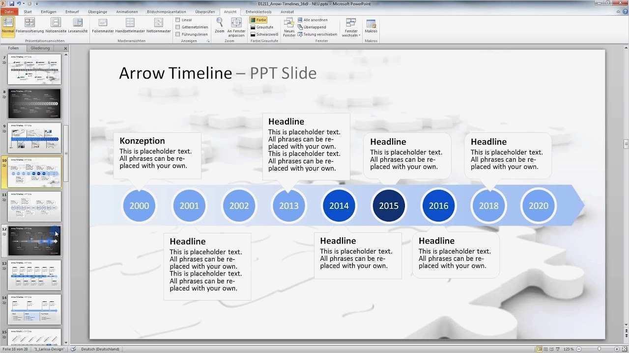 Zeitleiste Powerpoint Vorlage Beste Powerpoint Arrow Timelines