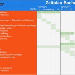 Zeitplan Vorlage Excel Genial Zeitplan Bachelorarbeit Mit Vorlage Und Excel Beispiel