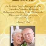 Zeitungsanzeige Goldene Hochzeit Vorlagen Bewundernswert Dankeskarten &amp; Danksagungen Zur Goldenen Hochzeit
