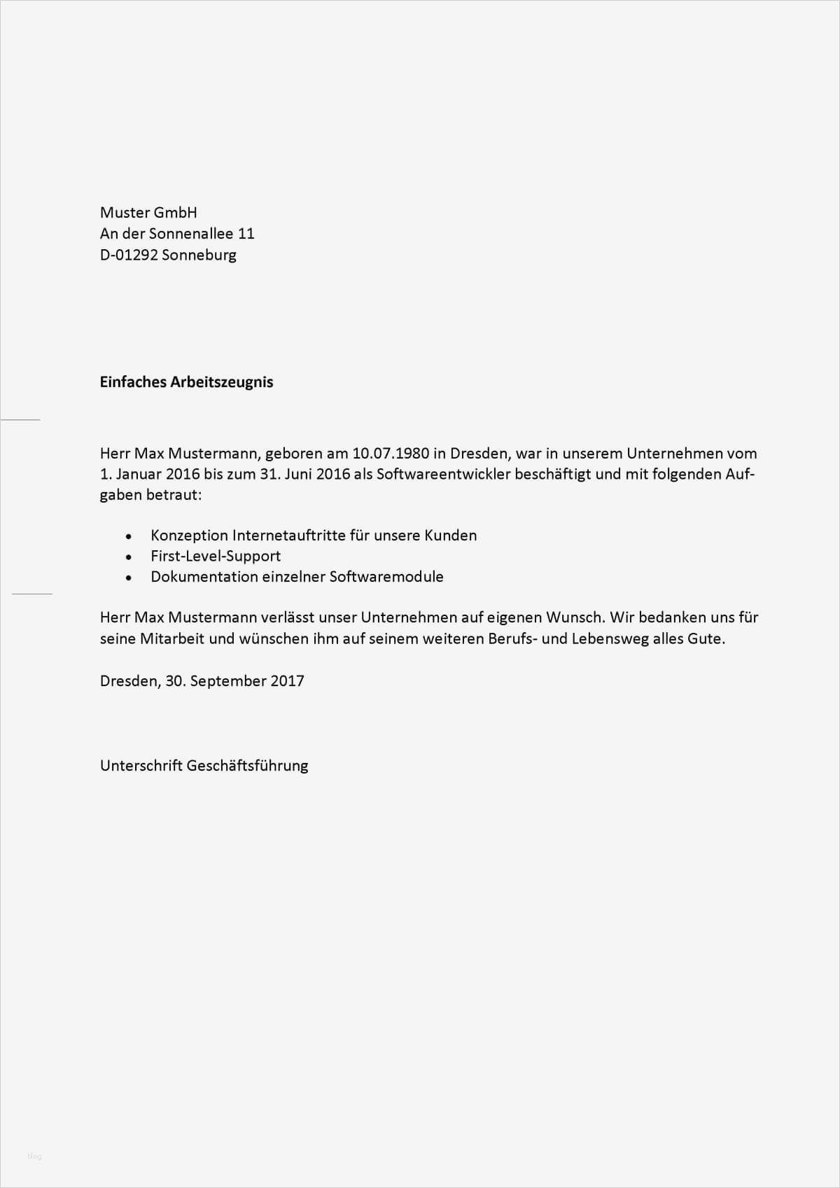 Zeugnis Arbeitgeber Vorlage Wunderbar Was ist Ein Einfaches Arbeitszeugnis Inhalt Und Muster