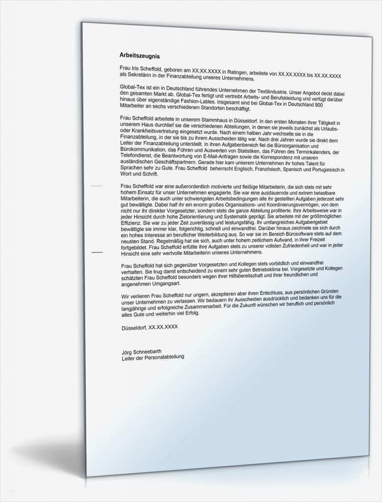 Zeugnis Vorlage Sehr Gut Erstaunlich Arbeitszeugnis &quot;sehr Gut&quot; Sekretär In