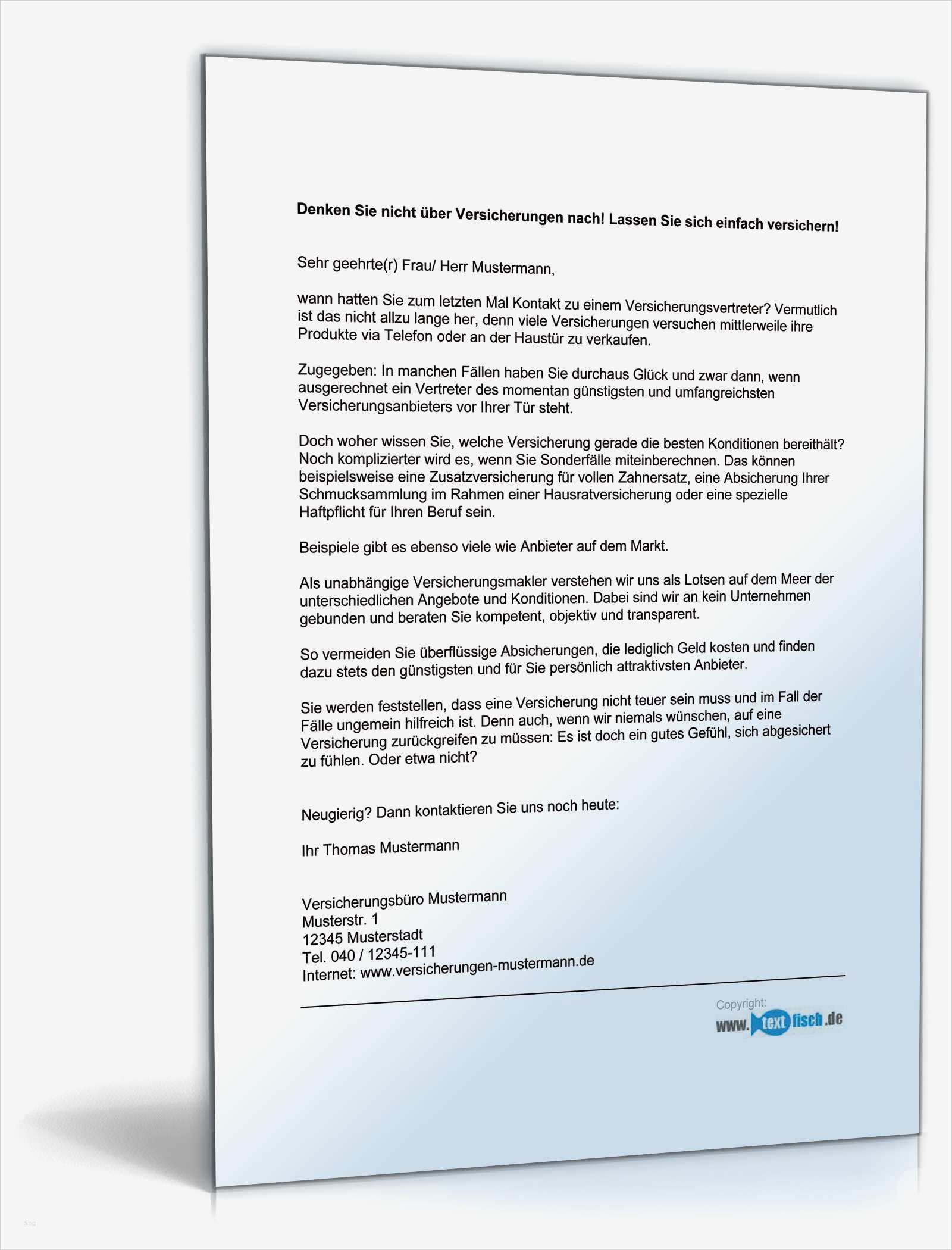 Zweckform 3666 Vorlage Word Download Wunderbar Werbebrief Für Eine Versicherungsagentur